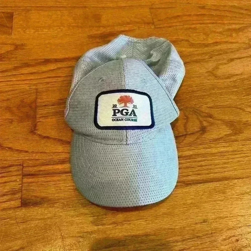 2021 PGA Tour Ocean Course Garb Youth Hat Gray Adjustable Mesh